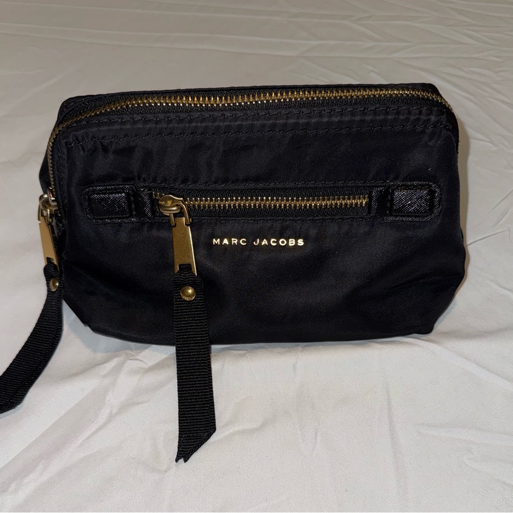 Marc Jacobs Black Nylon Bag with Gold Accents